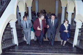 Visita del gobernador de Puerto Rico a la Universidad de Málaga y Obispado. 1993