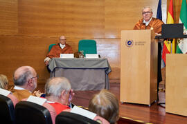 Discurso de Alfonso García Cerezo. Investidura de Aníbal Ollero como Doctor "Honoris Causa" por la Universidad de Málaga. Edificio del Rectorado. Mayo de 2025