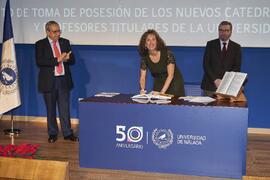 Toma de posesión de Rocío Martín Valero como profesora titular del Área de Fisioterapia de la Universidad de Málaga. Paraninfo. Diciembre de 2022