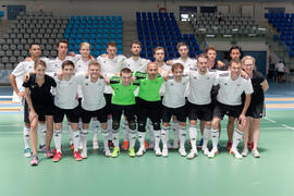 Jugadores de Alemania. Partido Georgia contra Alemania. 14º Campeonato del Mundo Universitario de Fútbol Sala 2014 (FUTSAL). Antequera. Julio de 2014