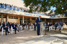 Discurso de José Pablo Lara. Homenaje a los sanitarios en la Facultad de Medicina de la Universidad de Málaga. Campus de Teatinos. Octubre de 2021