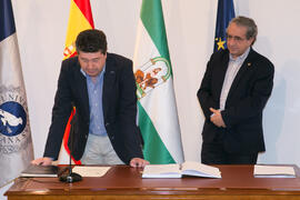 Toma de Posesión de Cristóbal Moreno Flores como Vicegerente de Coordinación y Planificación de Áreas de la Universidad de Málaga. Edificio del Rectorado.  Marzo de 2016