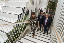 Visita a la nueva facultad de Psicología y Logopedia de la Universidad de Málaga tras su inauguración. Campus de Teatinos. Octubre de 2022