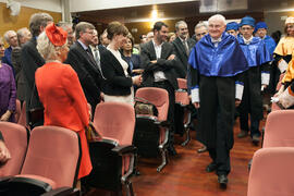 Investidura como Doctor "Honoris Causa" de Hans-Dieter Wienberg por la Facultad de Ciencias de la Universidad de Málaga. Rectorado. Mayo de 2016
