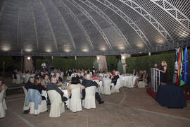 Cena de gala con motivo al homenaje para los jubilados y personal que cumple 25 años de servicio en la Universidad de Málaga. Jardín Botánico. Junio de 2010