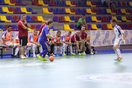 Partido Ucrania contra Eslovaquia. 14º Campeonato del Mundo Universitario de Fútbol Sala 2014 (FUTSAL). Antequera. Julio de 2014