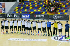 Partido Universidad de Frankfurt - Universidad Duisburg-Essen. Categoría masculina. Campeonato Europeo Universitario de Balonmano. Antequera. Julio de 2017