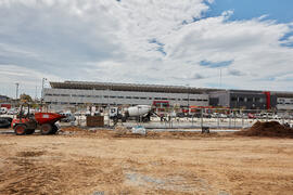 Obras del nuevo Pabellón de Gobierno. Campus de Teatinos. Abril de 2021