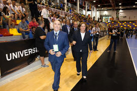 Pedro Montiel y Rosaura Méndez. Ceremonia de apertura del Campeonato del Mundo Universitario de Balonmano. Antequera. Junio de 2016