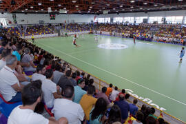 Partido España contra Bielorrusia. 14º Campeonato del Mundo Universitario de Fútbol Sala 2014 (FUTSAL). Antequera. Julio de 2014