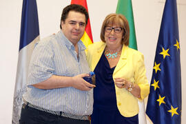 Homenaje al personal que cumple 25 años al servicio de la Universidad de Málaga y personal jubilado. Paraninfo. Julio de 2014