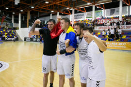 Partido Universidad de Suceava - Universidad de Duisburg-Essen. Categoría masculina. Campeonato Europeo Universitario de Balonmano. Antequera. Julio de 2017