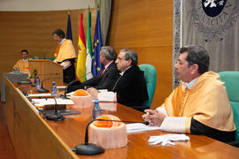 Investidura como Doctor "Honoris Causa" de Manuel Molina Lozano por la Facultad de Turismo de la Universidad de Málaga. Rectorado. Abril 2016