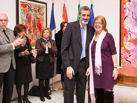 Toma de posesión de nuevos catedráticos y profesores titulares de la Universidad de Málaga. Edificio del Rectorado. Enero de 2010