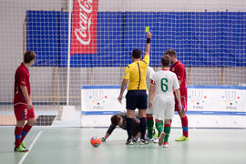 Partido Portugal contra República Checa. 14º Campeonato del Mundo Universitario de Fútbol Sala 2014 (FUTSAL). Antequera. Julio de 2014