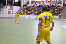 Partido Ucrania contra Brasil. 14º Campeonato del Mundo Universitario de Fútbol Sala 2014 (FUTSAL). Antequera. Julio de 2014