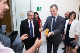 Visita del ministro de Ciencia, Innovación y Universidades, Pedro Duque. Edificio del Rectorado. Junio de 2018