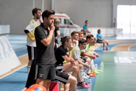 Partido Eslovaquia contra Alemania. 14º Campeonato del Mundo Universitario de Fútbol Sala 2014 (FUTSAL). Antequera. Julio de 2014