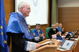 Investidura como Doctor "Honoris Causa" de Hans-Dieter Wienberg por la Facultad de Ciencias de la Universidad de Málaga. Rectorado. Mayo de 2016