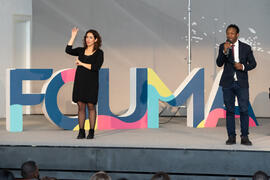 "Dialogando" con Ousman Umar. Facultad de Estudios Sociales y del Trabajo. Marzo de 2020