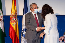 Toma de posesión de Juana María Rosas Martínez como nueva profesora titular del Área de Ingeniería Química de la Universidad de Málaga. Paraninfo. Diciembre de 2021