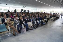 Asistentes a la inauguración de la nueva Facultad de Psicología y Logopedia de la Universidad de Málaga. Campus de Teatinos. Octubre de 2022