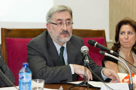Nombramiento de D. Antonio Ávila como Alumno de Honor de la Facultad de Ciencias Económicas y Empresariales de la Universidad de Málaga. Facultad de Ciencias Económicas y Empresariales. Noviembre de 2011