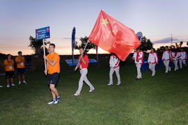 Equipo de República Popular de China. Inauguración del Campeonato Mundial Universitario de Golf. Antequera Golf. Junio de 2010