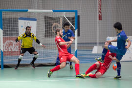 Partido Tailandia contra Georgia. 14º Campeonato del Mundo Universitario de Fútbol Sala 2014 (FUTSAL). Antequera. Julio de 2014