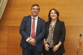 Toma de posesión de María Ángeles Rastrollo Horrillo como nueva Vicerrectora Adjunta de Empresa de la Universidad de Málaga. Edificio del Rectorado. Abril de 2024