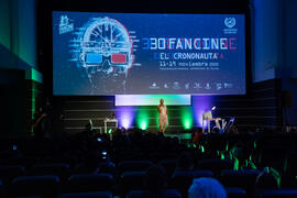 Actuación de Suzette Moncrief. Gala de Clausura de la 30 edición de Fancine de la Universidad de Málaga. Cine Albéniz. Noviembre de 2020
