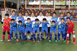 Jugadores de Tailandia. Partido Tailandia contra República Checa. 14º Campeonato del Mundo Universitario de Fútbol Sala 2014 (FUTSAL). Antequera. Julio de 2014