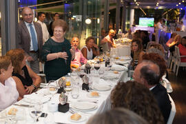 Cena Homenaje a profesores y PAS jubilados de la Facultad de Económicas. Restaurante El Palmeral. Septiembre de 2015