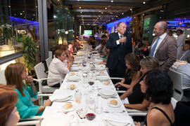 Cena Homenaje a profesores y PAS jubilados de la Facultad de Económicas. Restaurante El Palmeral. Septiembre de 2015