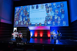 Ensayos previos. Gala de Clausura de la 30 edición de Fancine de la Universidad de Málaga. Cine Albéniz. Noviembre de 2020