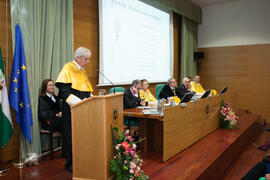 Investidura como Doctor "Honoris Causa" de Edmund Neugebauer por la Facultad de Medicina de la Universidad de Málaga. Edificio del Rectorado. Noviembre de 2016