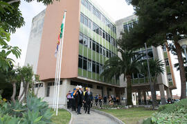 Comitiva previa a la investidura de nuevos doctores por la Universidad de Málaga. Paraninfo. Marzo de 2017