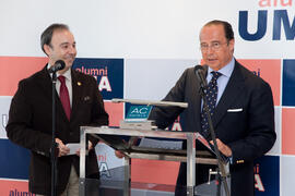 Nombramiento de Antonio Vázquez como Alumno de Honor de la Universidad de Málaga. Foro Alumni UMA. Marzo 2014