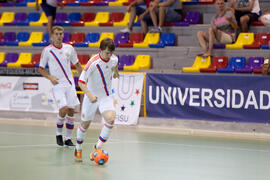 Partido Irán contra Rusia. 14º Campeonato del Mundo Universitario de Fútbol Sala 2014 (FUTSAL). Antequera. Julio de 2014