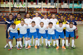 Jugadores de Georgia. Partido Portugal contra Georgia. 14º Campeonato del Mundo Universitario de Fútbol Sala 2014 (FUTSAL). Antequera. Julio de 2014