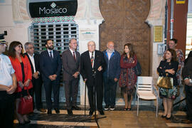 Inauguración de la placa conmemorativa de la Casa Natal de Eugenio Chicano. Málaga. Octubre de 2017
