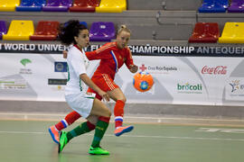 Partido Portugal contra Rusia. 14º Campeonato del Mundo Universitario de Fútbol Sala 2014 (FUTSAL). Antequera. Julio de 2014