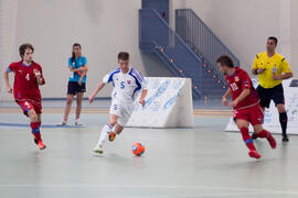 Partido Eslovaquia contra República Checa. 14º Campeonato del Mundo Universitario de Fútbol Sala 2014 (FUTSAL). Antequera. Julio de 2014