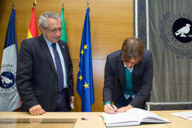 Toma de Posesión de Urtzi Buijs Martín como nuevo profesor titular del Departamento de Álgebra, Geometría y Topología de la Universidad de Málaga. Edificio del Rectorado. Febrero de 2018