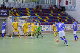 Partido Ucrania contra Brasil. 14º Campeonato del Mundo Universitario de Fútbol Sala 2014 (FUTSAL). Antequera. Julio de 2014