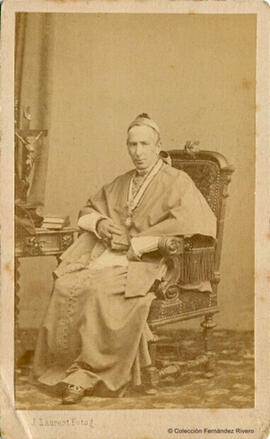 Madrid, retrato de Gregorio Melitón Martínez Santa Cruz, cardenal de Manila (Filipinas).  J. Laurent.