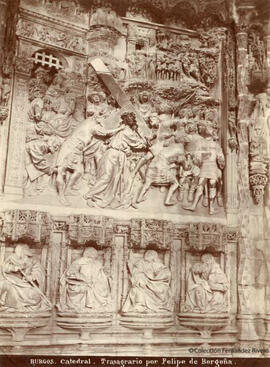 Burgos, Catedral, interior, bajorrelieves de Felipe de Borgoña en el trasagrario. Vadillo.