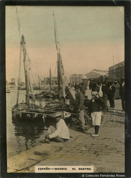 España, puerto en una ciudad no identificada. Fotógrafo desconocido