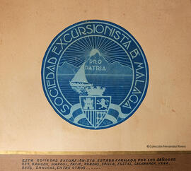 Málaga, logotipo de la Sociedad Excursionista de Málaga 1908.