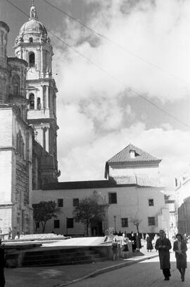 Obras. Jardines de la Catedral. Málaga. España.